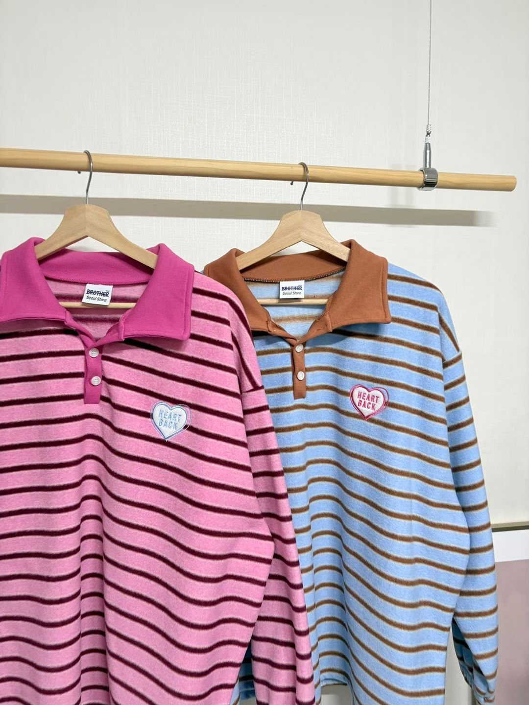 橫間長袖Polo衫 MB-036T