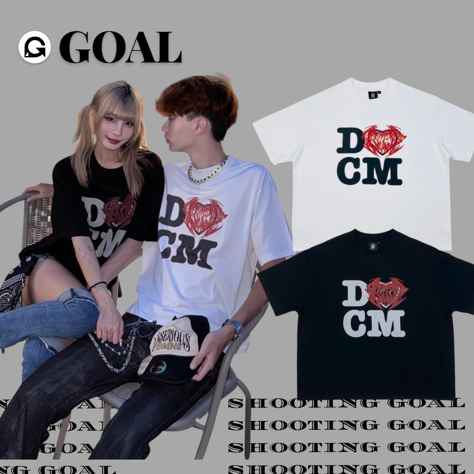 (GOAL) DISCERNMENT DCM 噴漆字體 BOXY 888 短寬版型 短袖 短T DCM-T09