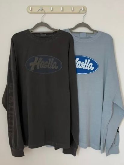 洗水英文字長袖衫 MB-038T