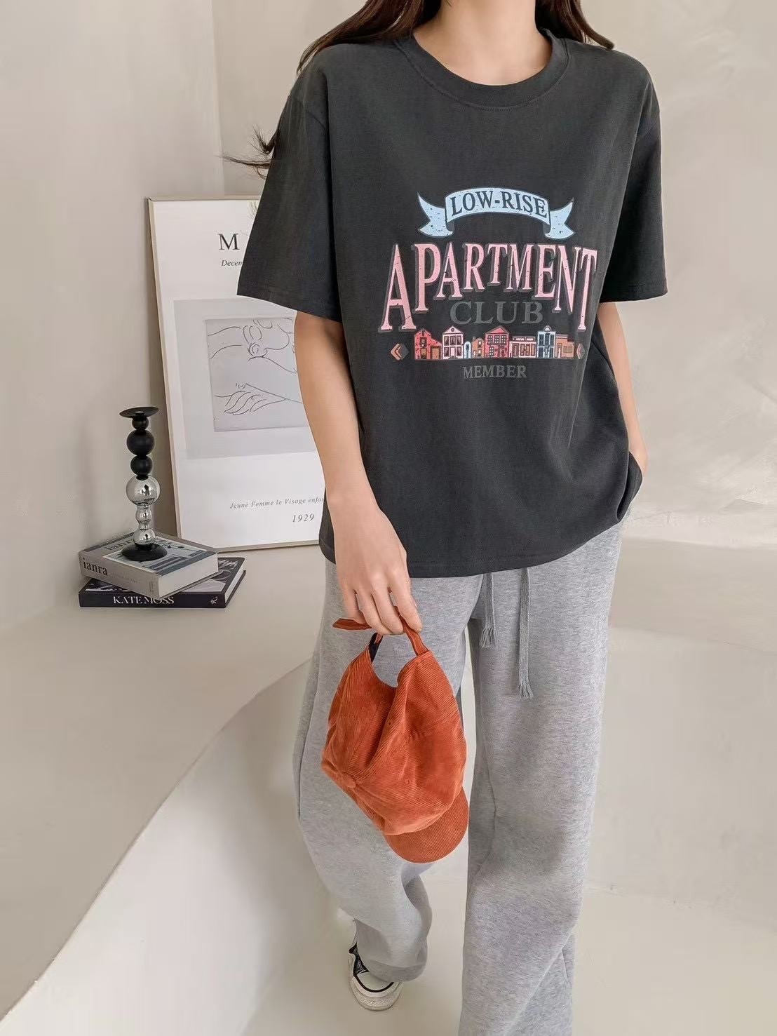 719 正韓復古公寓短袖上衣