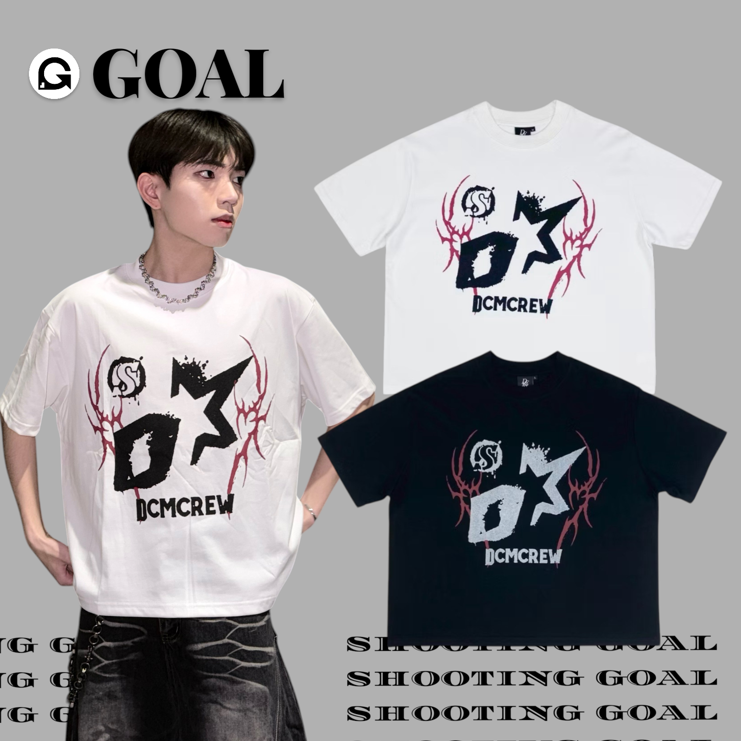 (GOAL) DCM  短寬版型 彗星撞擊 BOXY 短袖 春夏新款