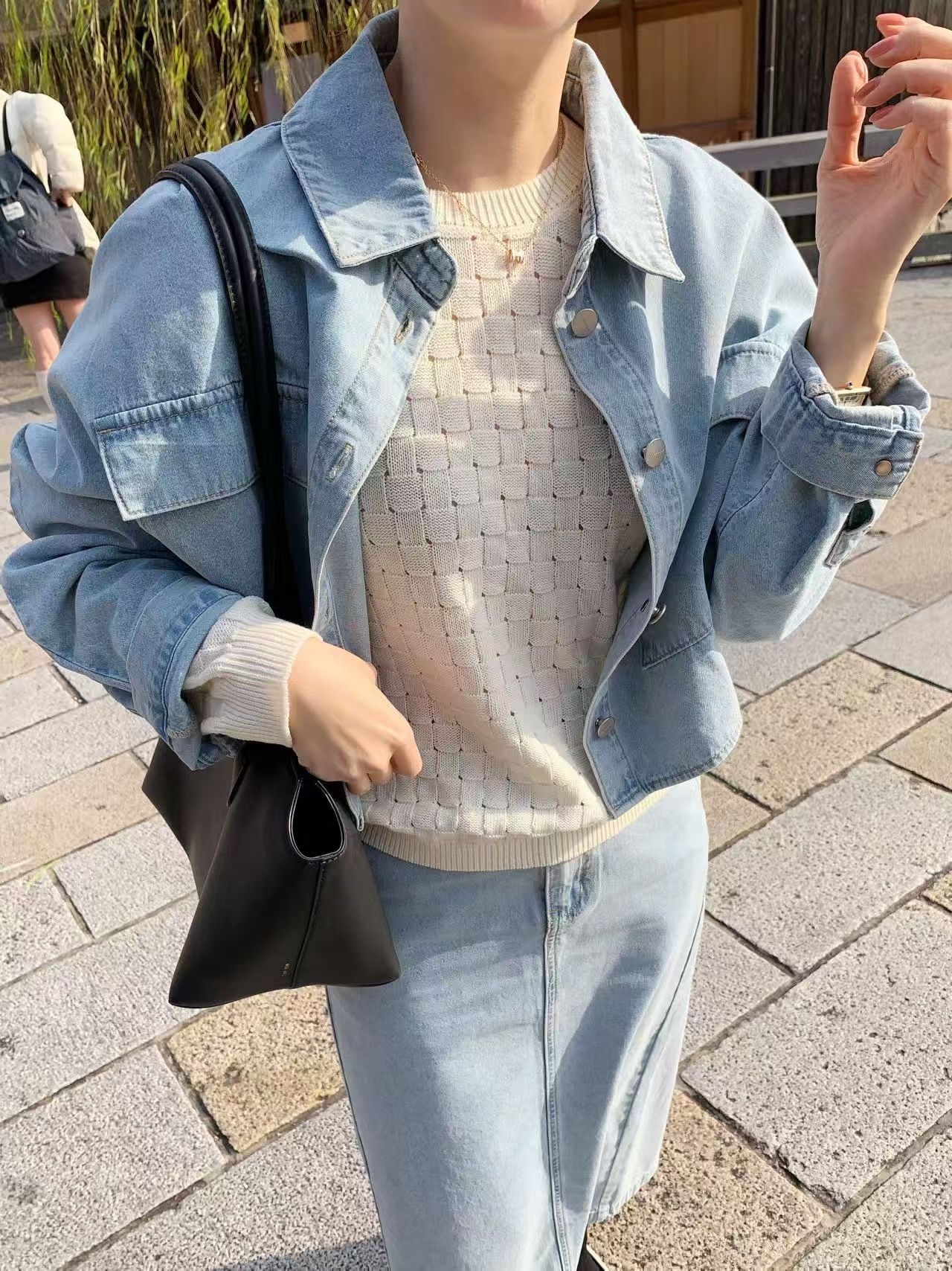 522 正韓大口袋牛仔外套