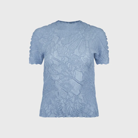 1AF0323-128 [ANNE FONTAINE] Flora Top Blue #P26F413518 (EU)