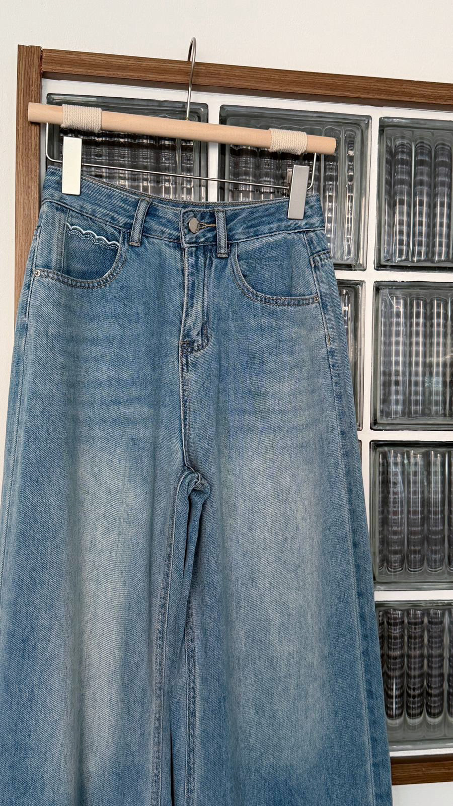 KR518 今團必買!軟熟超正版型洗水牛仔褲