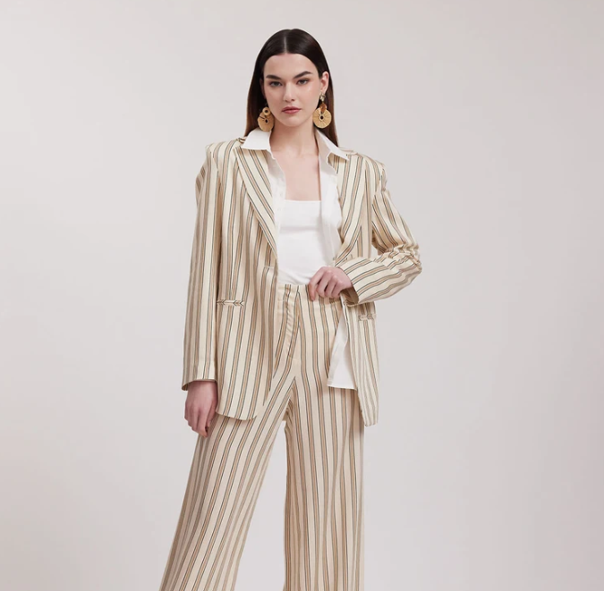 1AF0323-198 [ANNE FONTAINE] Sud Blazer Beige #P23F101210 (EU)