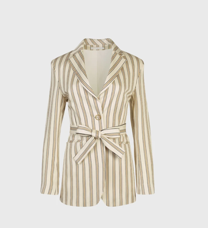 1AF0323-198 [ANNE FONTAINE] Sud Blazer Beige #P23F101210 (EU)