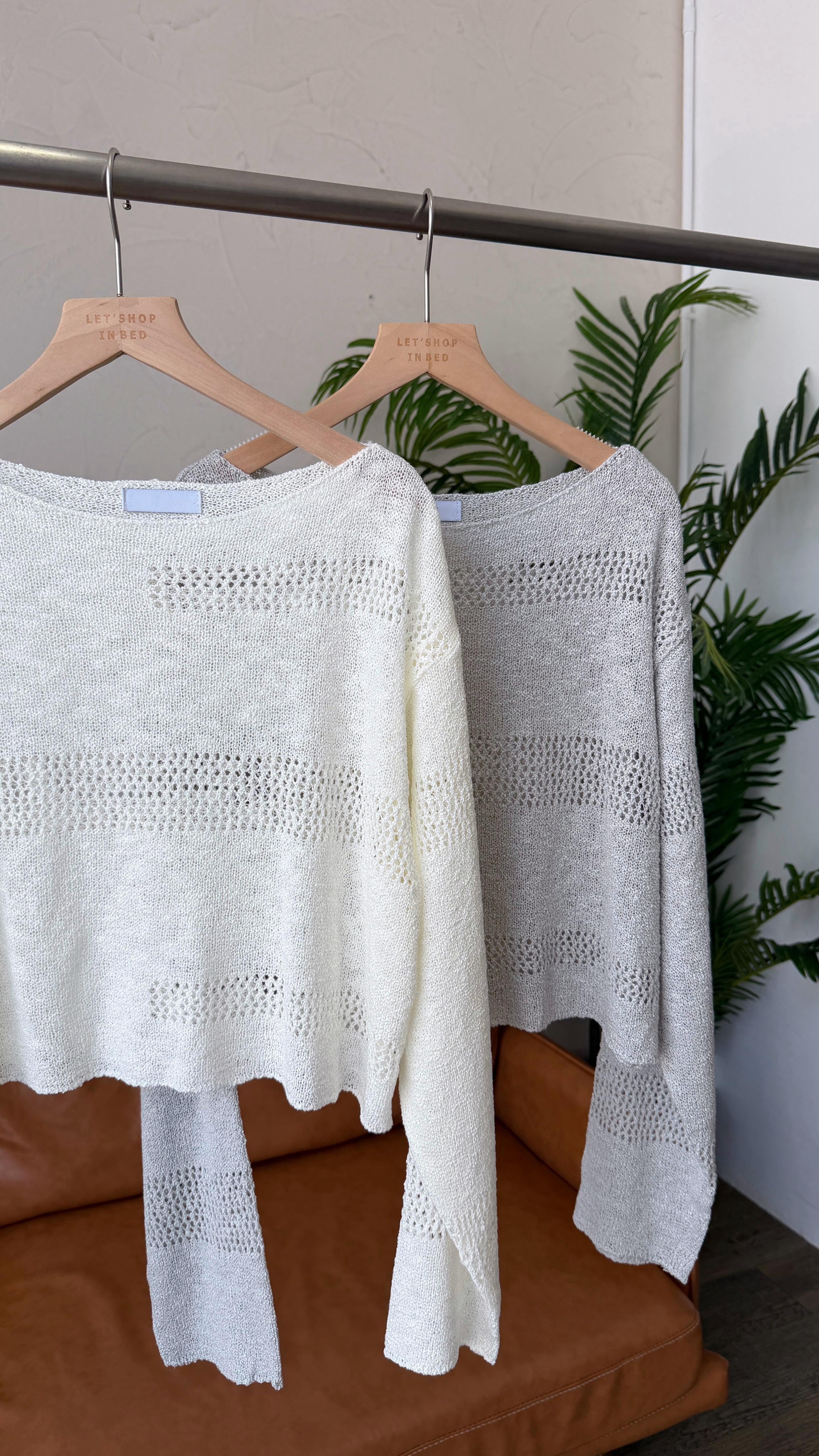 KR522 春季鬆弛慵懶感CROP TOP-2色