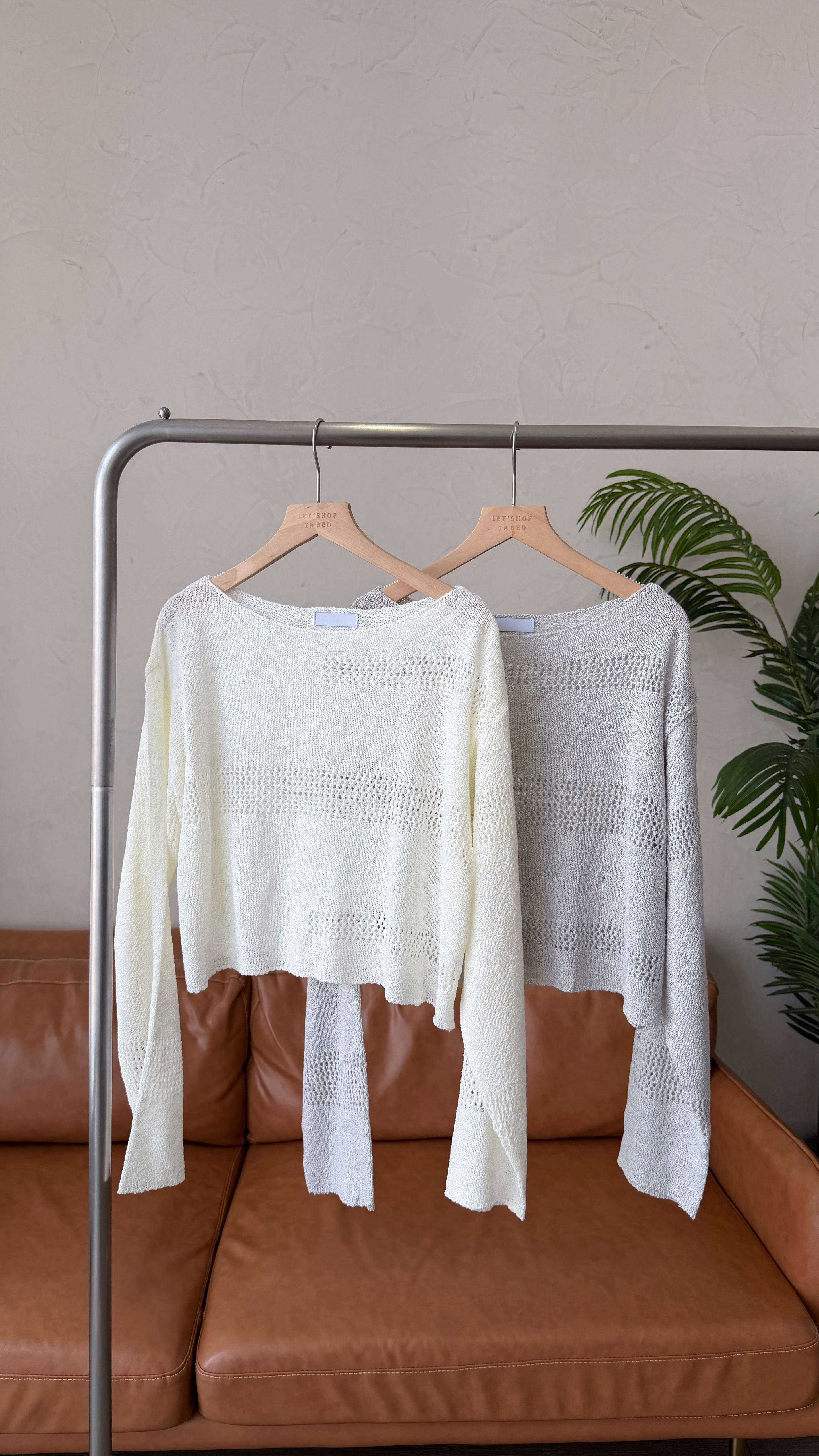 KR522 春季鬆弛慵懶感CROP TOP-2色