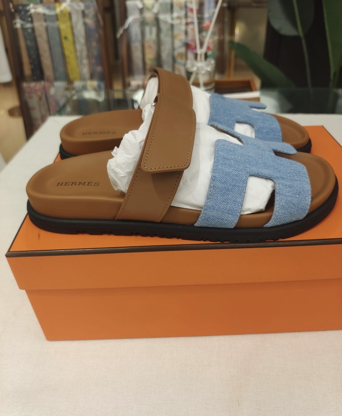 Chypre sandal Bleu Clair / Naturel （可預訂size）