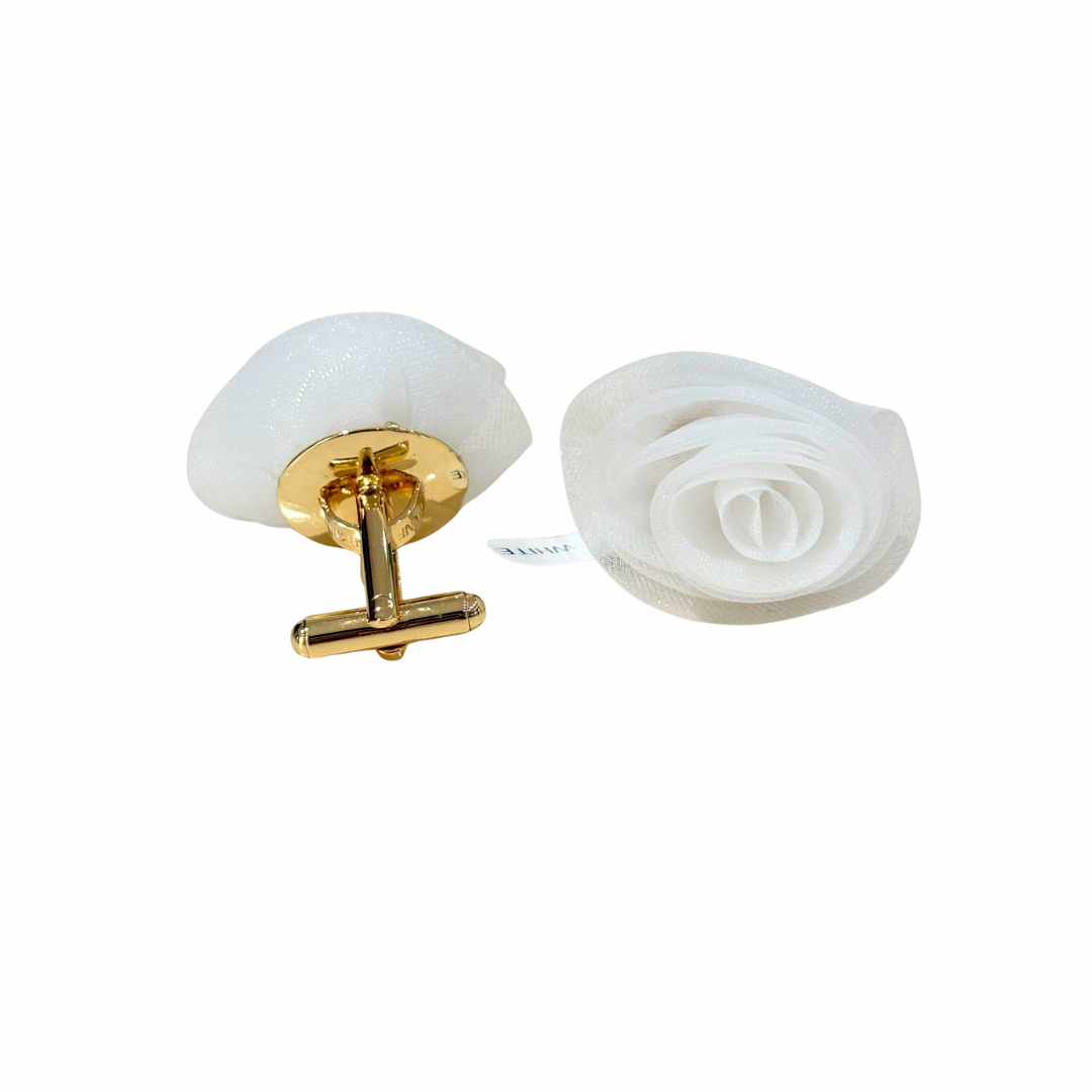 1AF0323-129 [ANNE FONTAINE] Rosae Cufflinks White #P25A30901 (EU)
