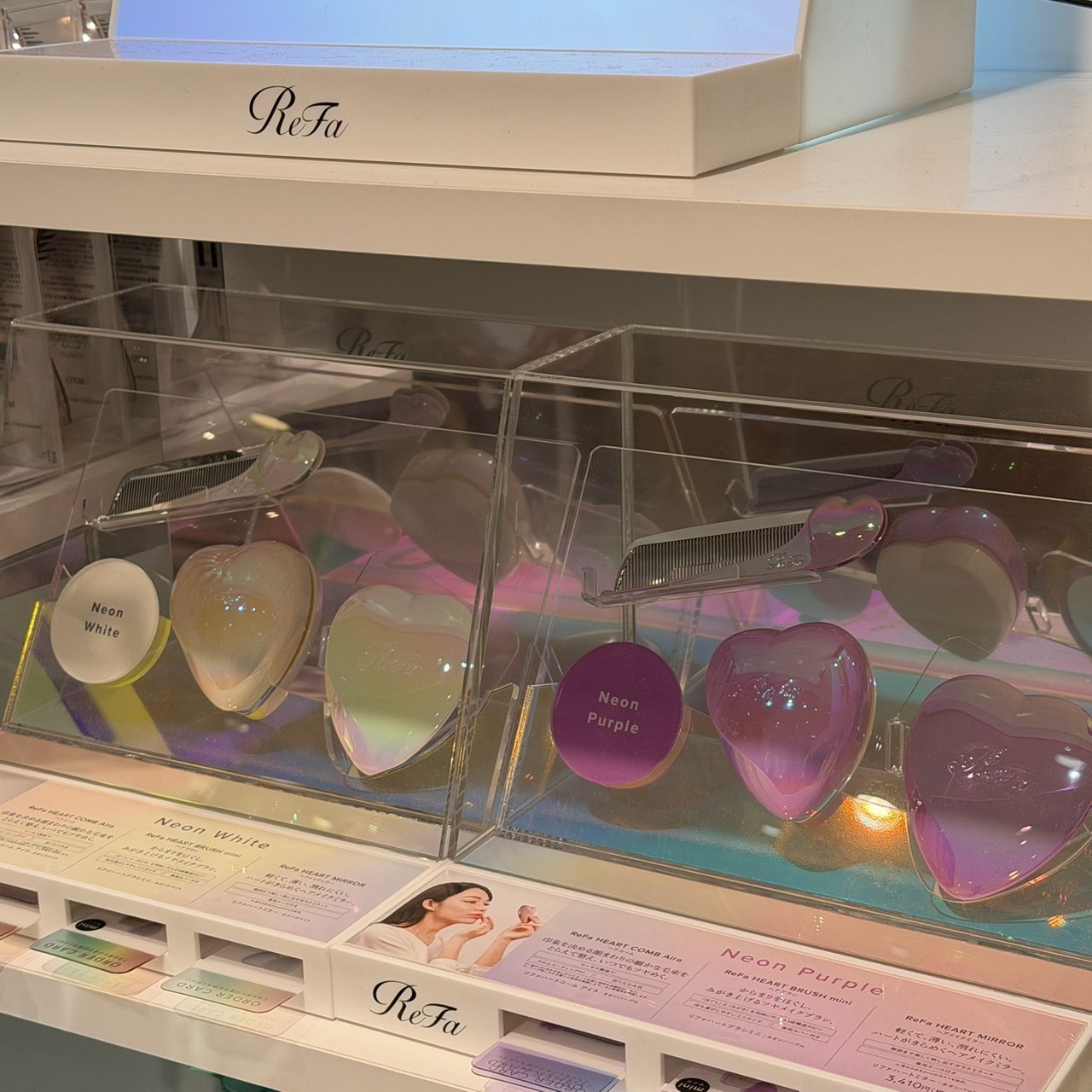 #預購 🇯🇵限定色!!!日本 ReFa 霓虹版 迷你版心型梳 愛心鏡 愛心梳 扁梳