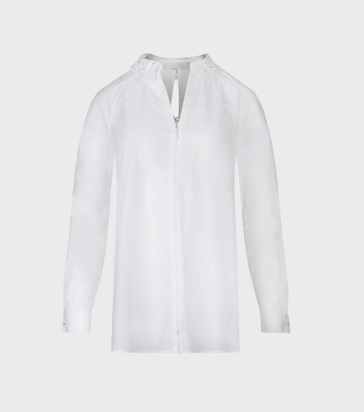 1AF0323-322 [ANNE FONTAINE] Basque Shirt White #P22F03601 (EU)