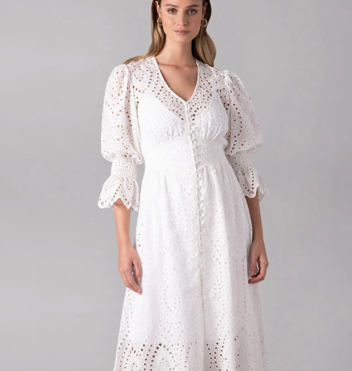 1AF0323-318 [ANNE FONTAINE] Caracas Dress White #P21F21501 (EU)