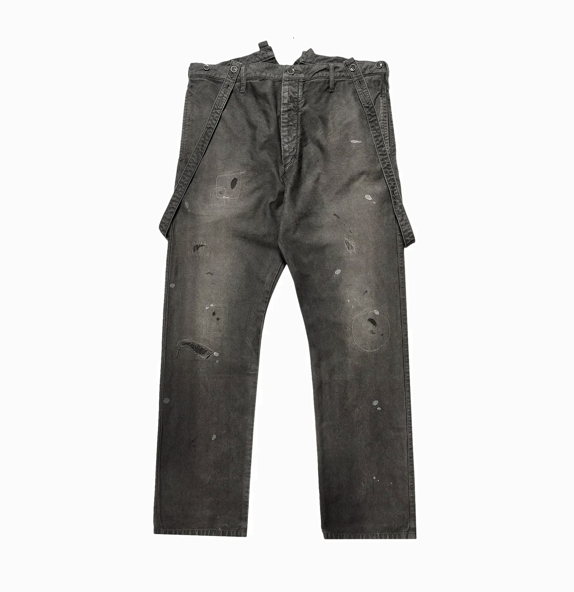 LAST SALE: VISVIM TRAVAILLER BRACES PANTS DMGD - CHARCOAL PRE ORDER ITEM (預訂中)