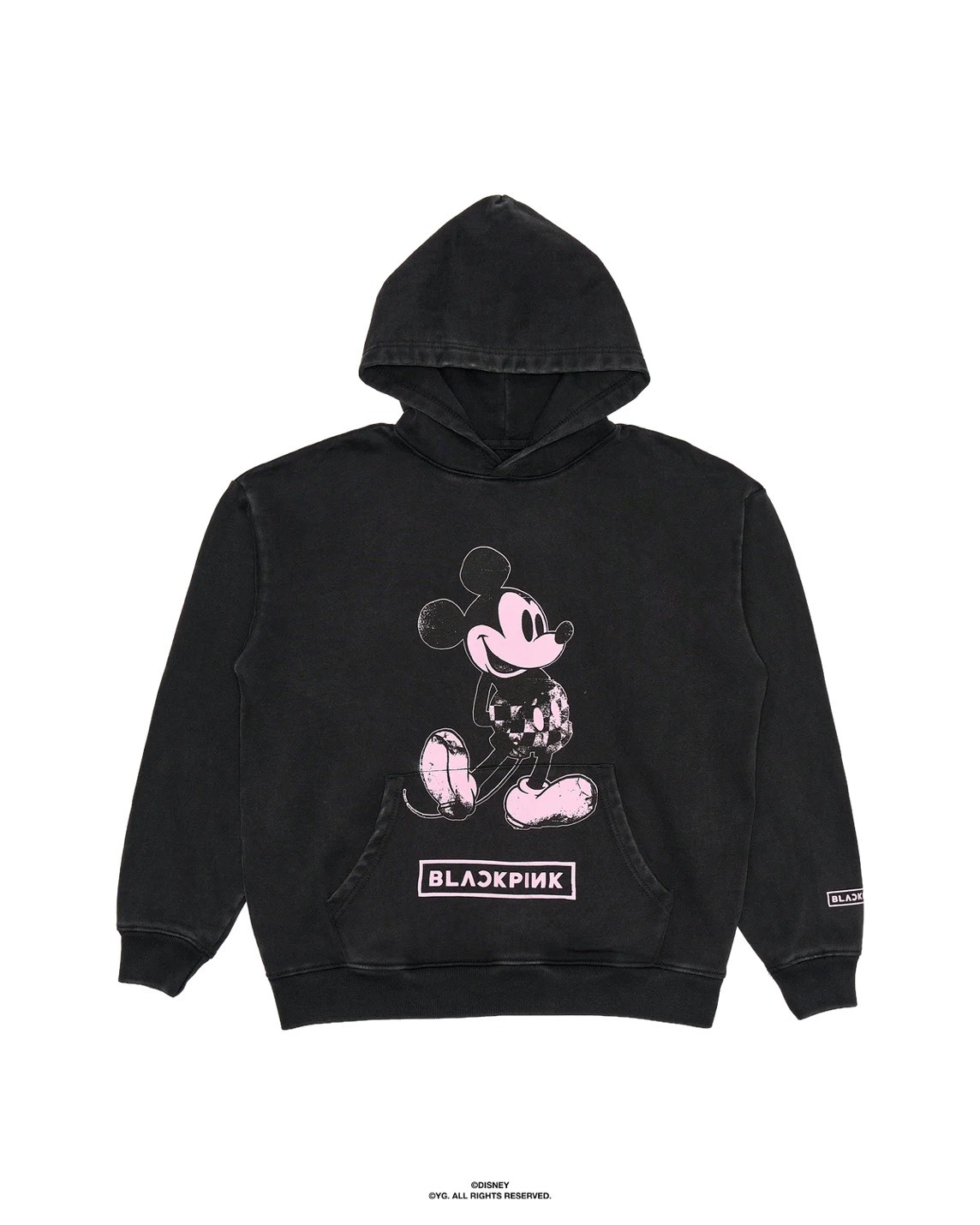 Disney x BLACKPINK Mickey Hoodie 炭灰色 帽T