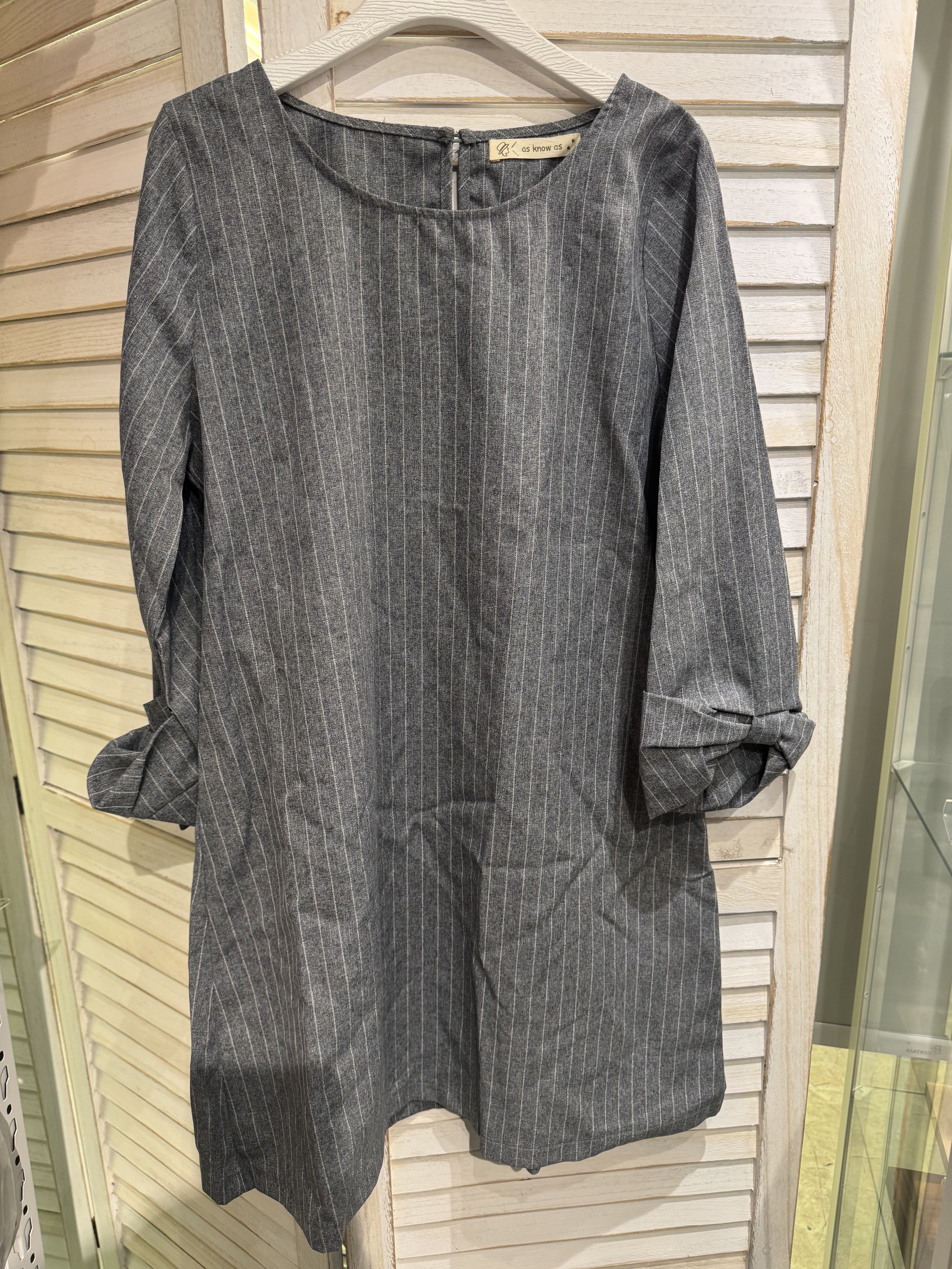 AS KNOW AS 薄身灰色裙