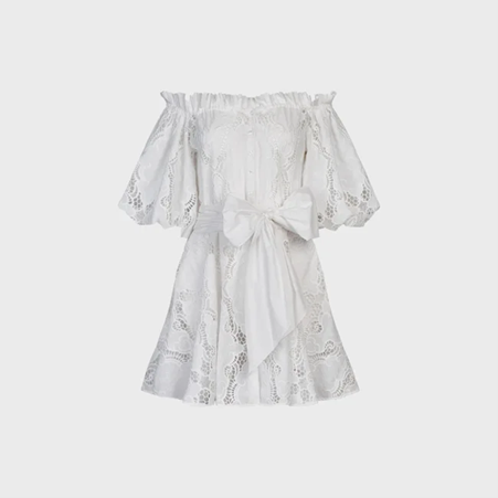 1AF0323-181 [ANNE FONTAINE] Riviera Dress White #P23F08101 (EU)