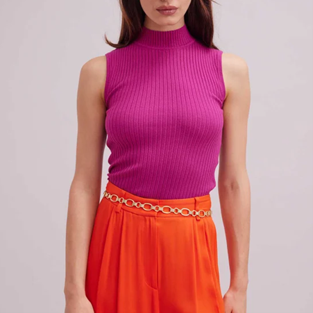 1AF0323-192 [ANNE FONTAINE] Solo Top Fuchsia #H21F073706 (EU)