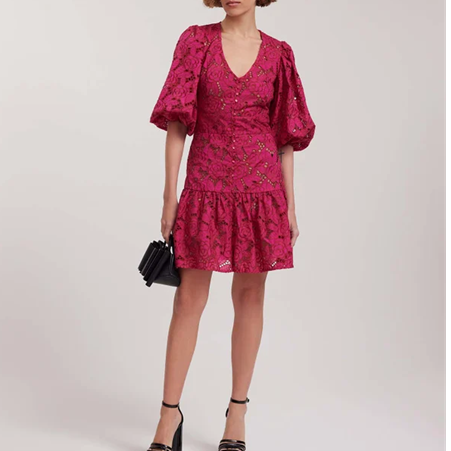 1AF0323-193 [ANNE FONTAINE] Sormiou Dress Fuchsia #P23F019706 (EU)