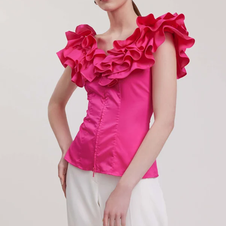 1AF0323-195 [ANNE FONTAINE] Abysse Top Pink #P22F014753 (EU)