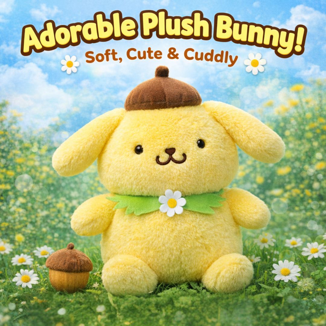 布丁狗 - Sanrio 8吋毛絨公仔抱枕(四葉草)