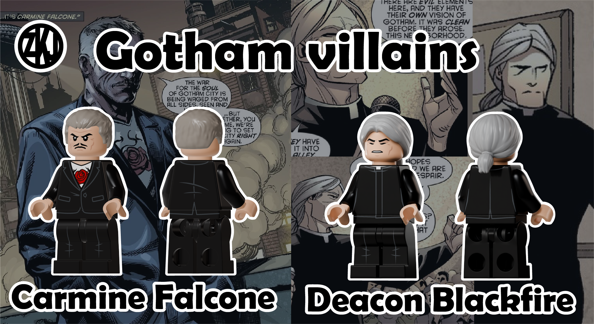 [ZKJ][Preorder] Carmine Falcone & Deacon Blackfire [PADprinted]