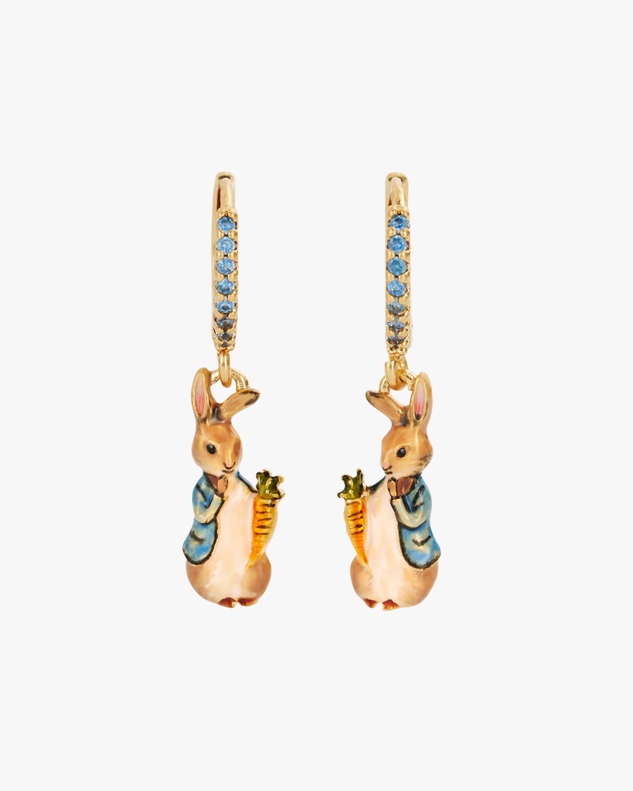 英國代購-Fable England x Peter Rabbit Carrot Charm Huggie Earrings