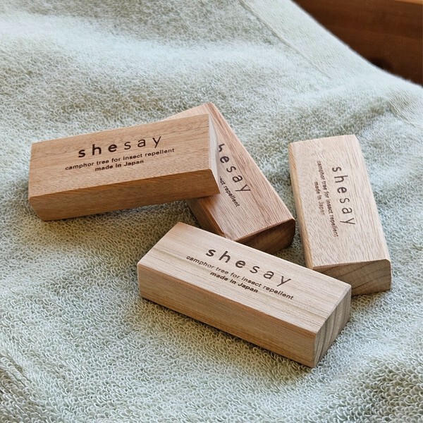 【預購】J0323601 Shesay 日本製｜天然樟木芳香條 (24件木盒裝)