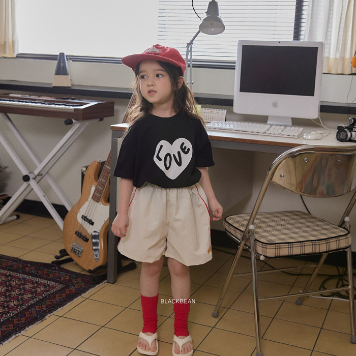 正韓夏BLACKBEAN 嫩嬰/小童三色線條運動褲