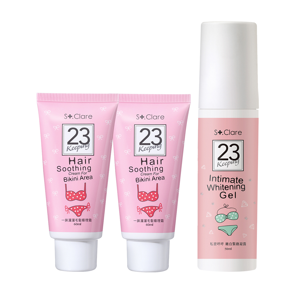 私密毛髮順理霜x2+私密呼呼嫩白緊緻凝露x1