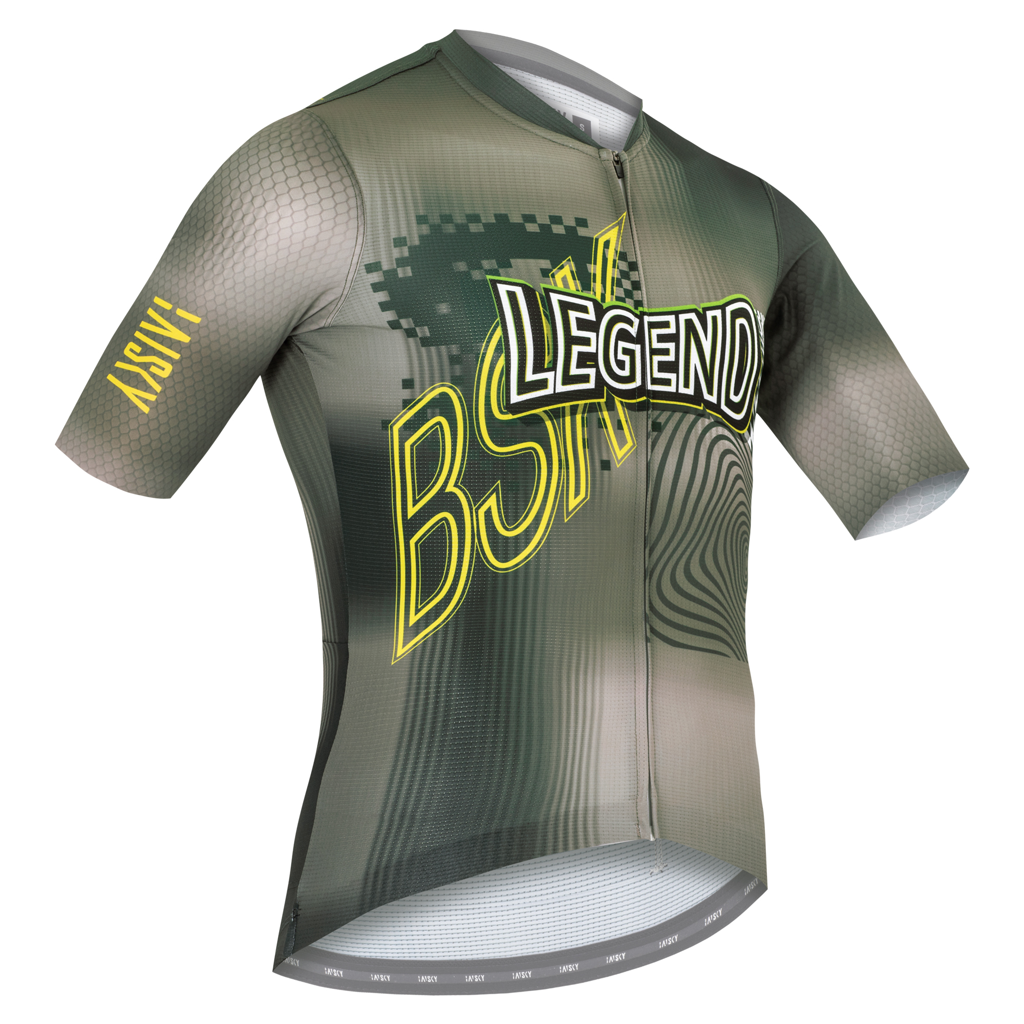 男款空力短車衣 傳奇 灰綠