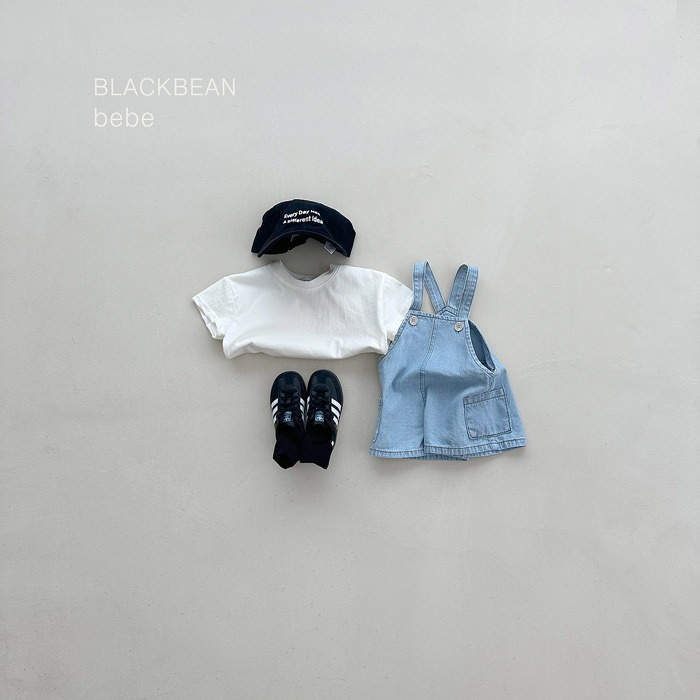 正韓夏BLACKBEAN 嫩嬰兩色黑白上衣格子褲套裝