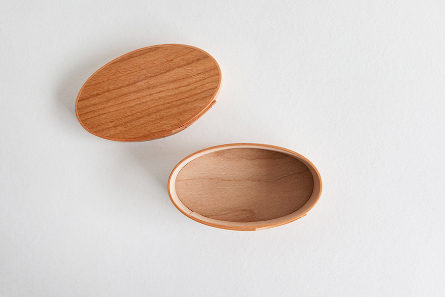 IFUJI-BENT WOOD OVAL BOX type-R_#0_cherry