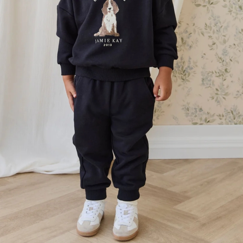 （預購）JAMIEKAY 綁帶束口長褲 Organic Cotton Nash Track Pant - Eclipse