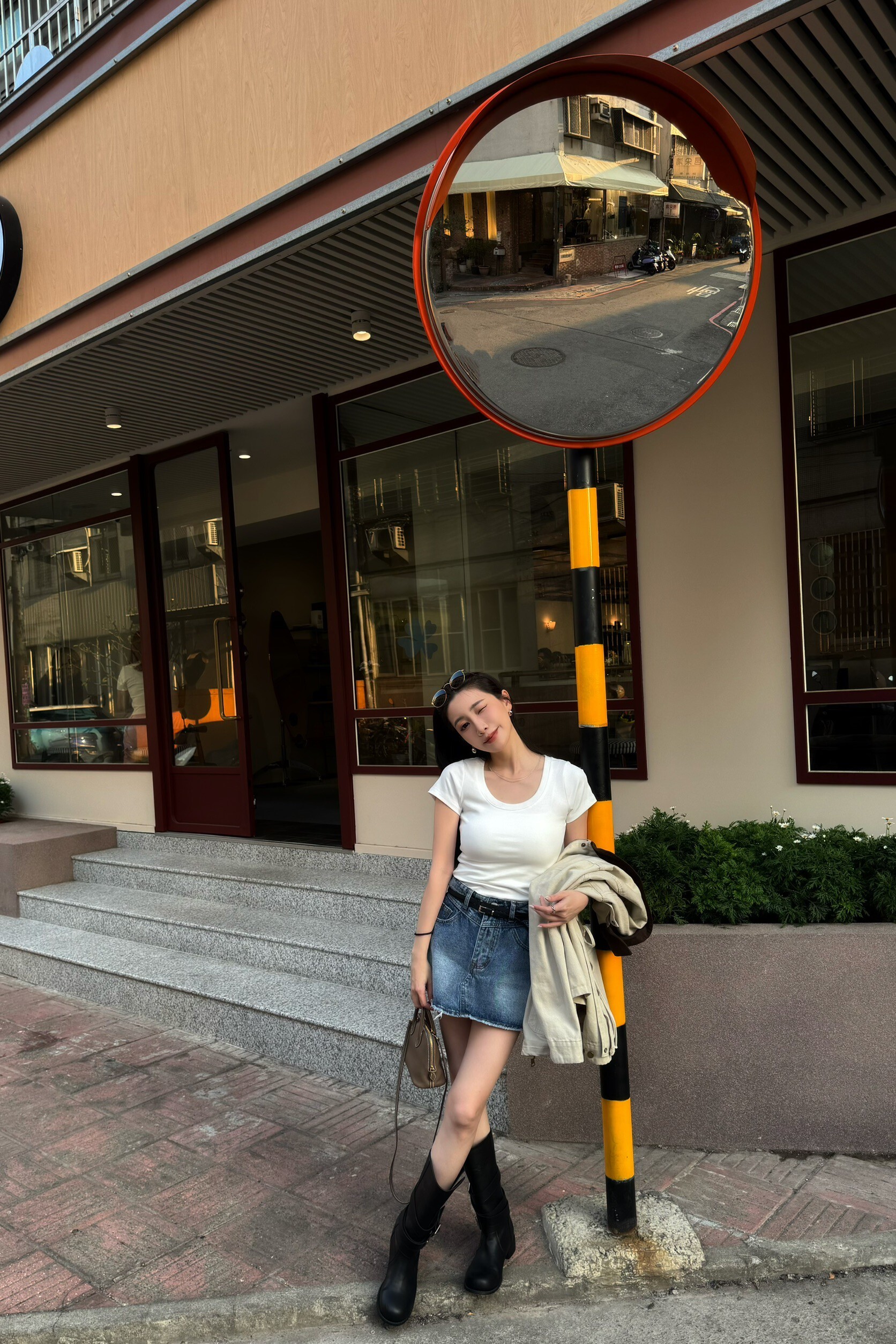 #AM38 必收大U領上衣(黑/深灰/米白/花灰)