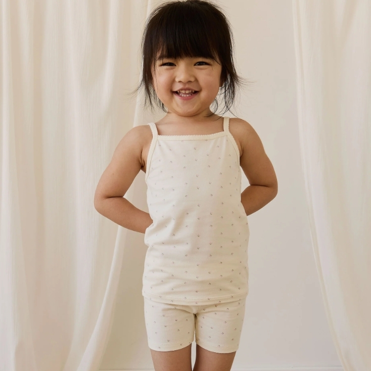 （預購）JAMIEKAY 櫻桃印花背心短褲套裝 Organic Cotton Jolie Singlet Pyjama Set - Ditsy Cherries