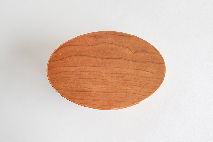 IFUJI-BENT WOOD OVAL BOX type-R_#3_cherry