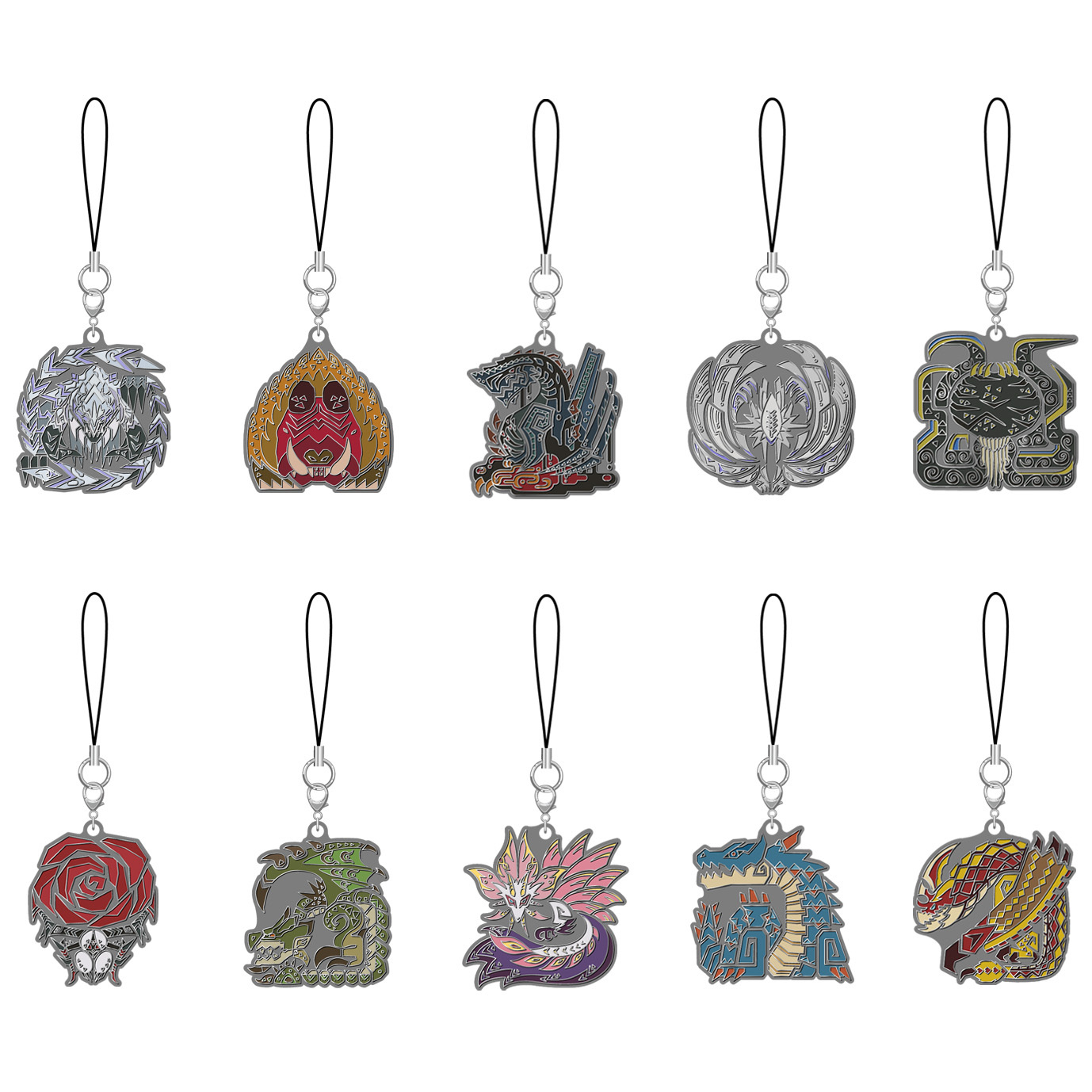 26年10月 CAPCOM 魔物獵人 荒野 魔物圖示 金屬鑰匙圈收藏集 第2彈 中盒10入