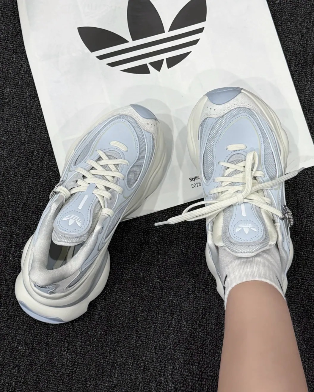 ADIDAS ORIGINALS ODS TN 浮蝶款 增高 海鹽藍 老爹鞋 增高五公分