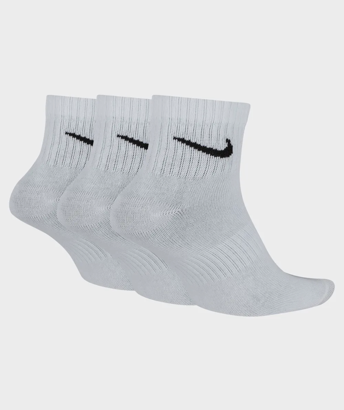 Nike 襪子 小勾勾 腳踝襪 全白 Everyday Crew Socks 薄款 基本款 3雙 白襪 SX7677-100/現貨