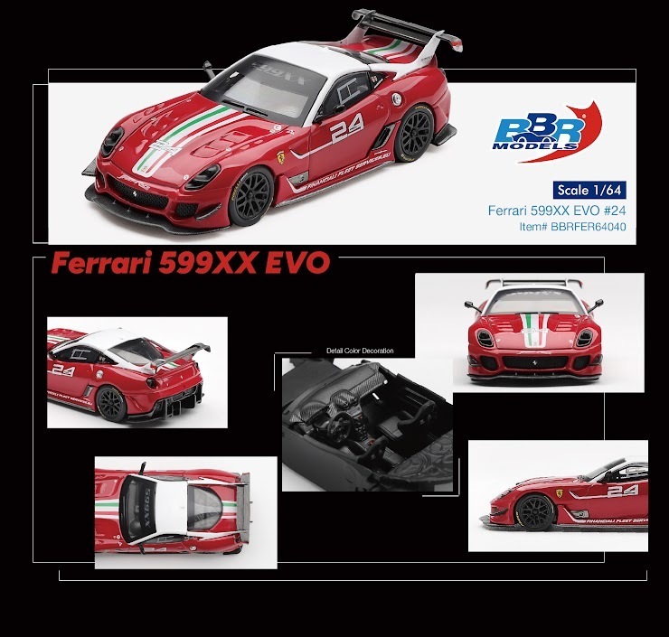 PO-$176 * BBR * 1:64 Ferrari 599XX EVO #24