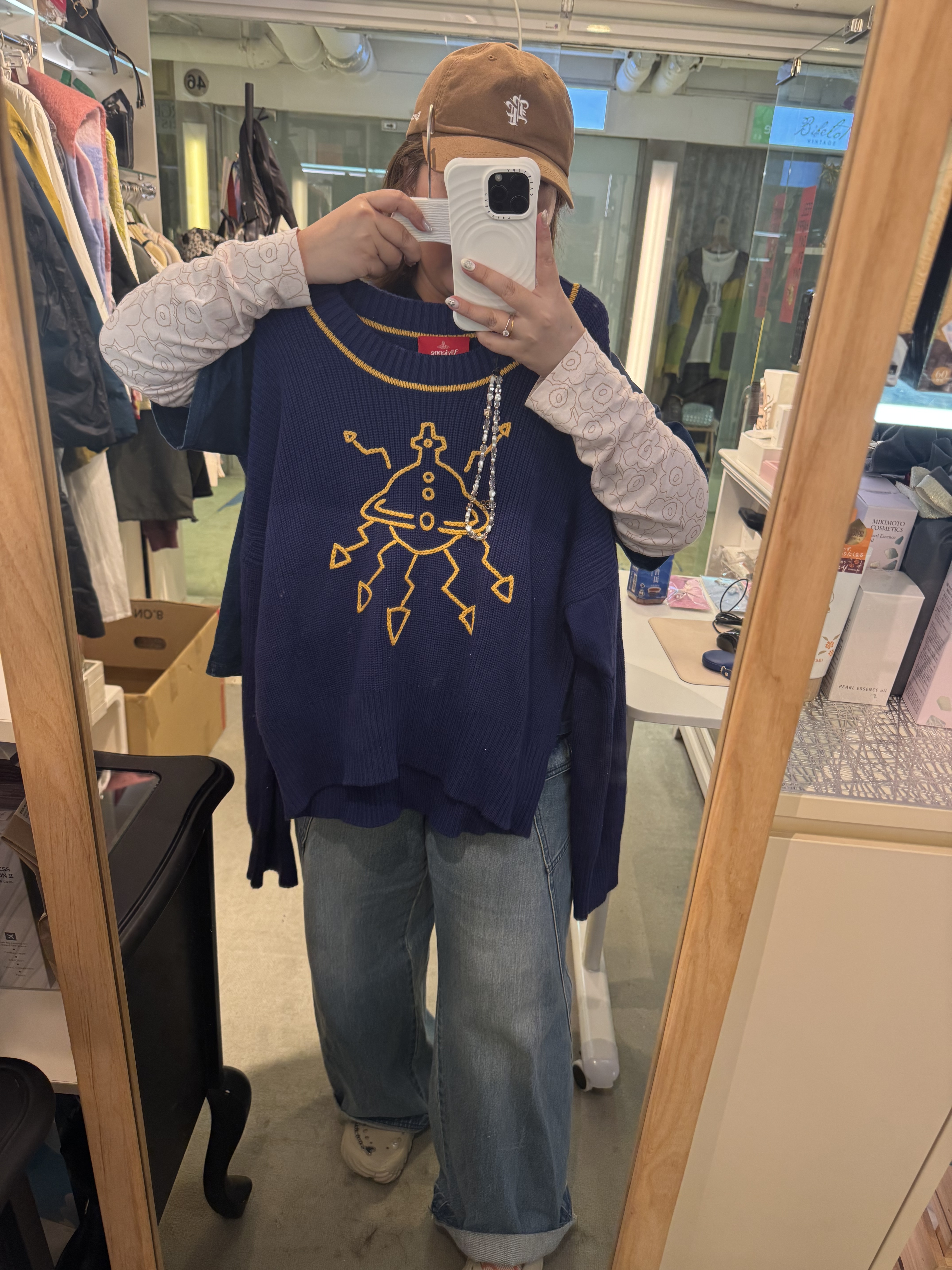 WESTWOOD 藍色針織TOP