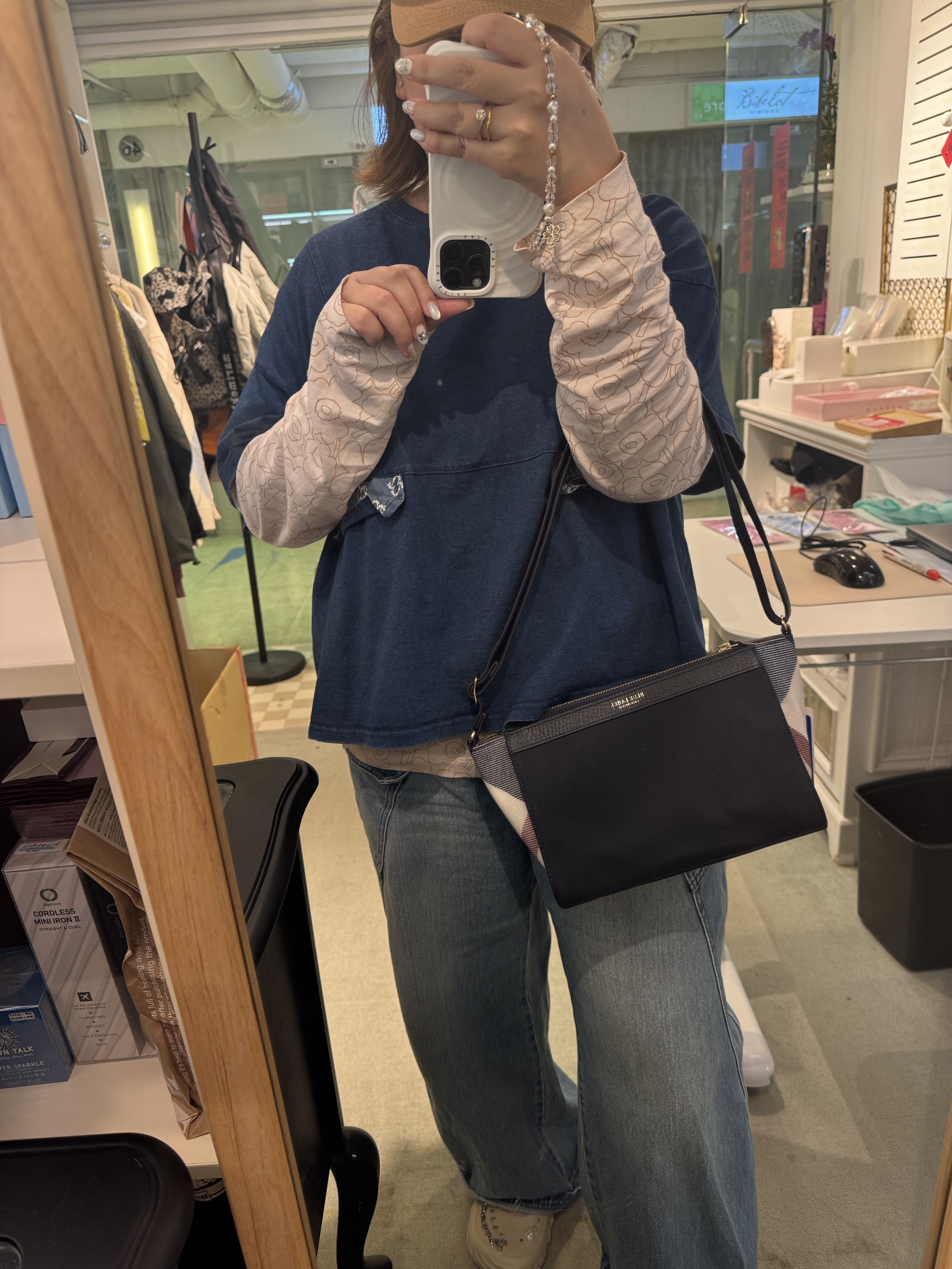 BLUE LABEL 日本製 深藍色手袋