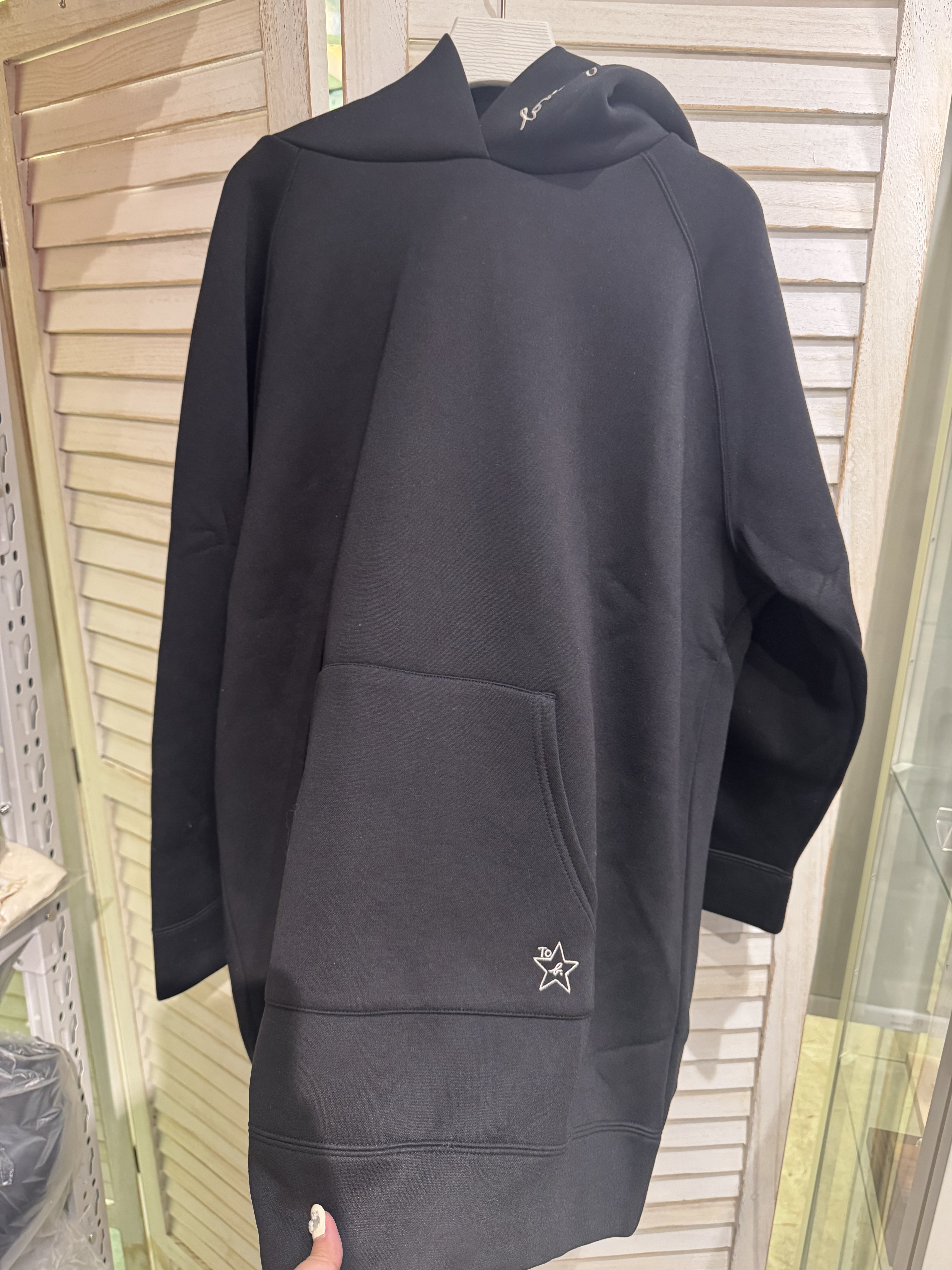 AGNES B 黑色有帽OP