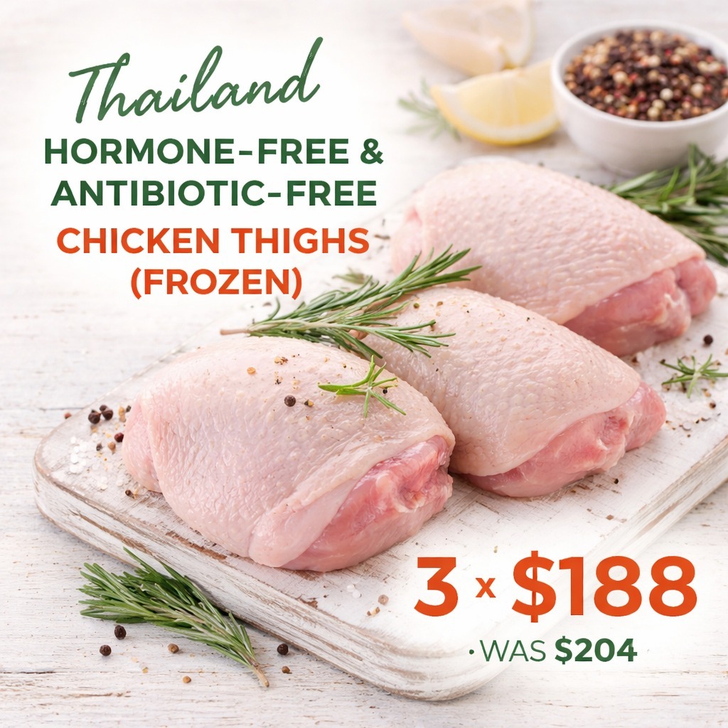Thailand hormone, free and antibiotic free chicken thighs Combo