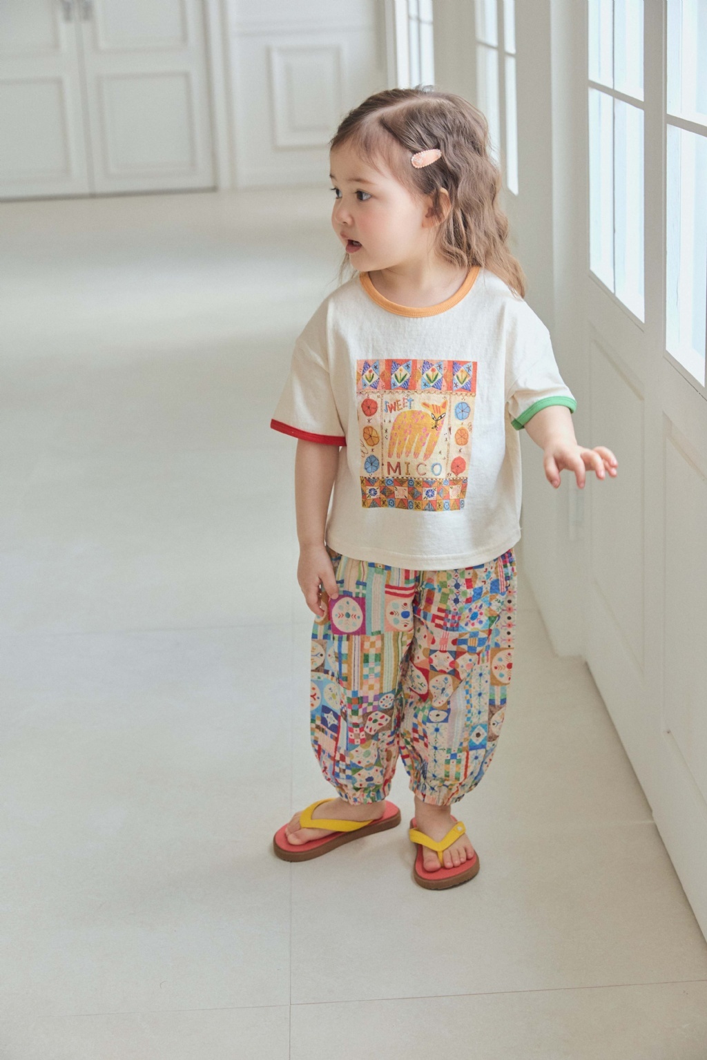 正韓夏mimico 兩色熊熊/花豹上衣