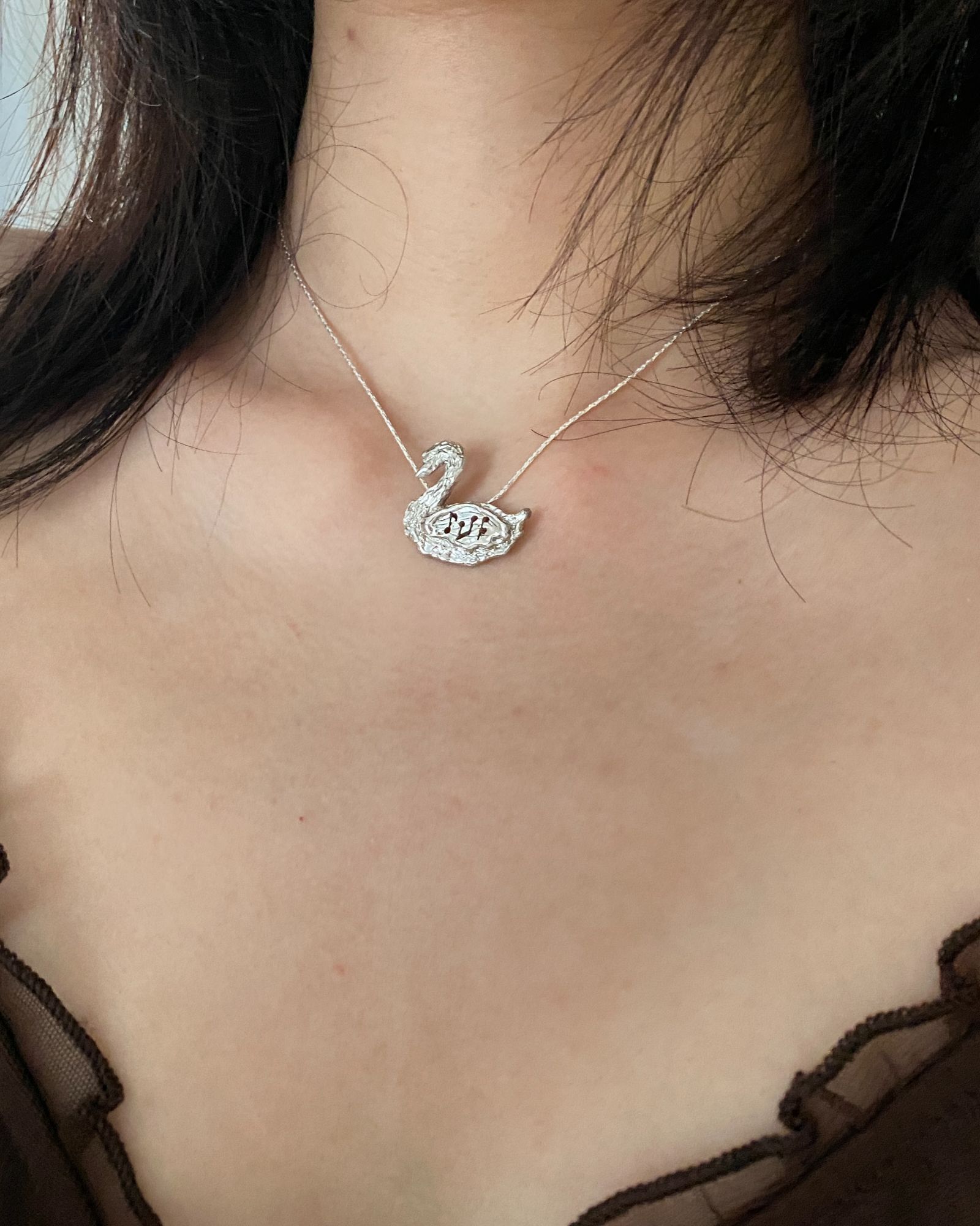 Ginger Angel 音符天鵝項鍊