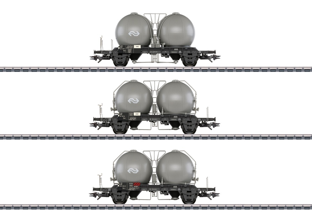 Marklin 46632 HO Scale Type Uces and Ucs-y Spherical Container set of 3 Cars