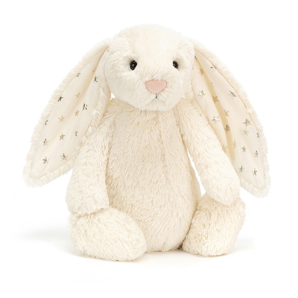 Jellycat Bashful Twinkle Bunny 閃亮白星星兔(31cm)