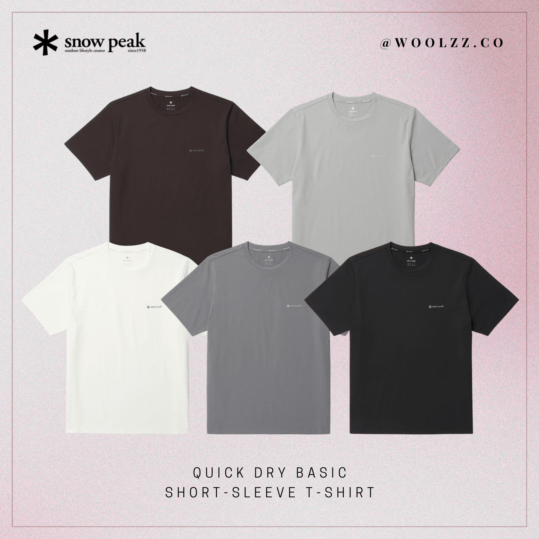 Snow Peak Quick Dry 基本款短袖T恤 S26MUT-TS12